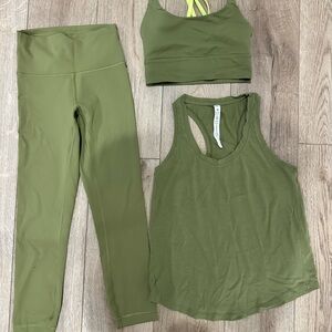 Olive Green Activewear Set